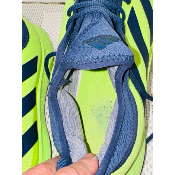 Adidas Mens Defiant Generation Tennis Running Shoes 12 Electric Yellow Navy - Picture 16 of 16